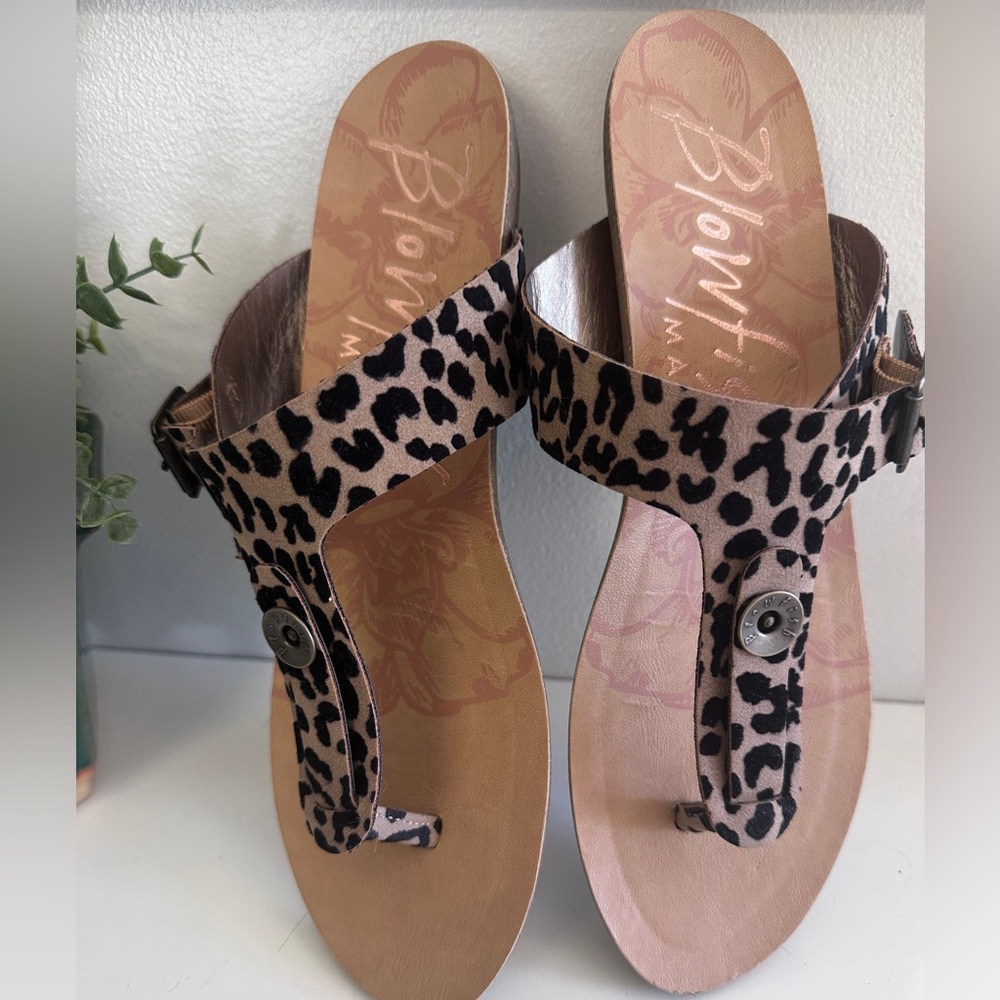 Blowfish Leopard Print Sandals